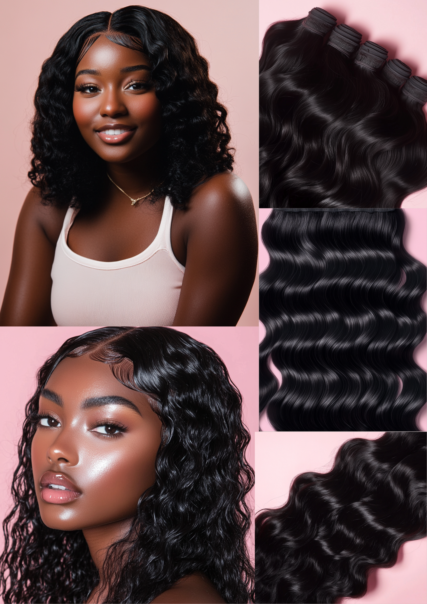 Deep Wave Bundles 100% Human Hair