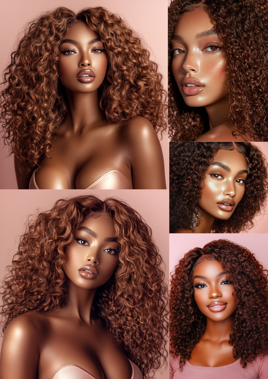 Deep Curly Ginger 100% Human Hair Wig