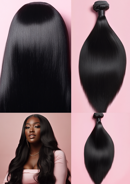 straight hair bundles 100% Human Hair